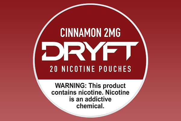 Dryft Cinnamon 2mg Nicotine Pouches