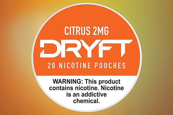 Dryft Citrus 2mg Nicotine Pouches
