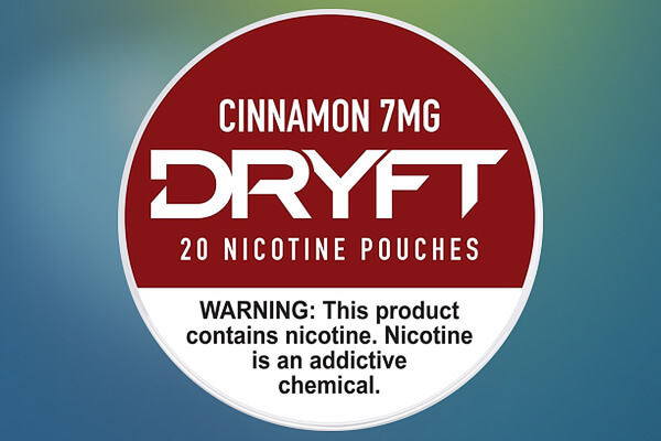 Dryft Cinnamon 7mg Nicotine Pouches