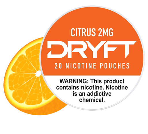 Dryft Citrus 2mg Nicotine Pouches