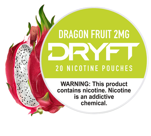 Dryft Dragon Fruit 2mg Nicotine Pouches