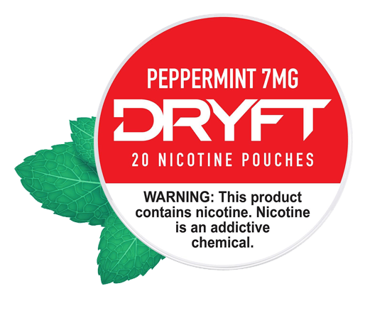 Dryft Peppermint 7mg Nicotine Pouches