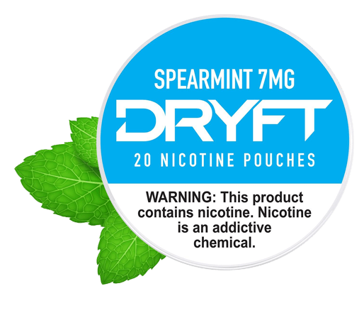 Dryft Spearmint 7mg Nicotine Pouches